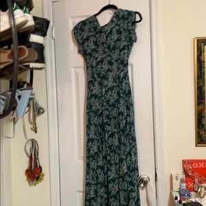 Urban outfitters emerald green floral dress